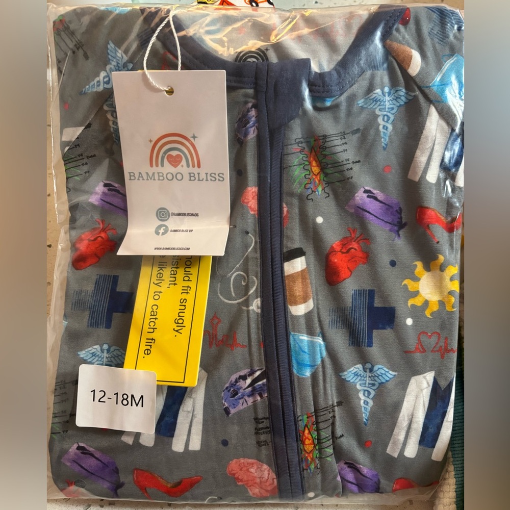 Bamboo Bliss Greys Anatomy Zippy NWT